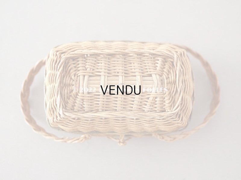 画像6: アンティーク ドール用 パニエ オリーブグリーンのライン入り