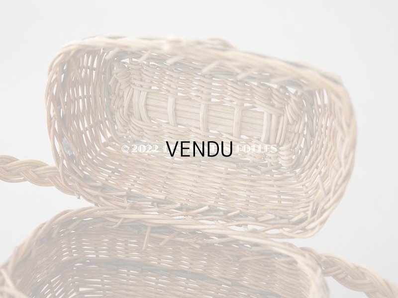 画像14: アンティーク ドール用 パニエ オリーブグリーンのライン入り