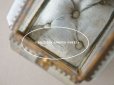 画像16: 19世紀末 アンティーク ジュエリーボックス 　グレイッシュブルーのシルク製クッション　懐中時計