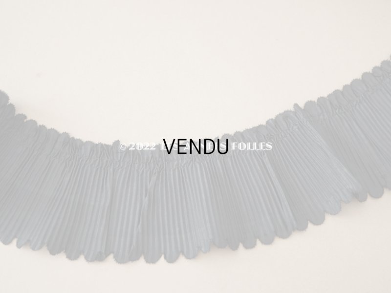 画像3: 19世紀末 アンティーク  ドレスの裾 黒いシルクのプリーツ 3m 約10cm幅