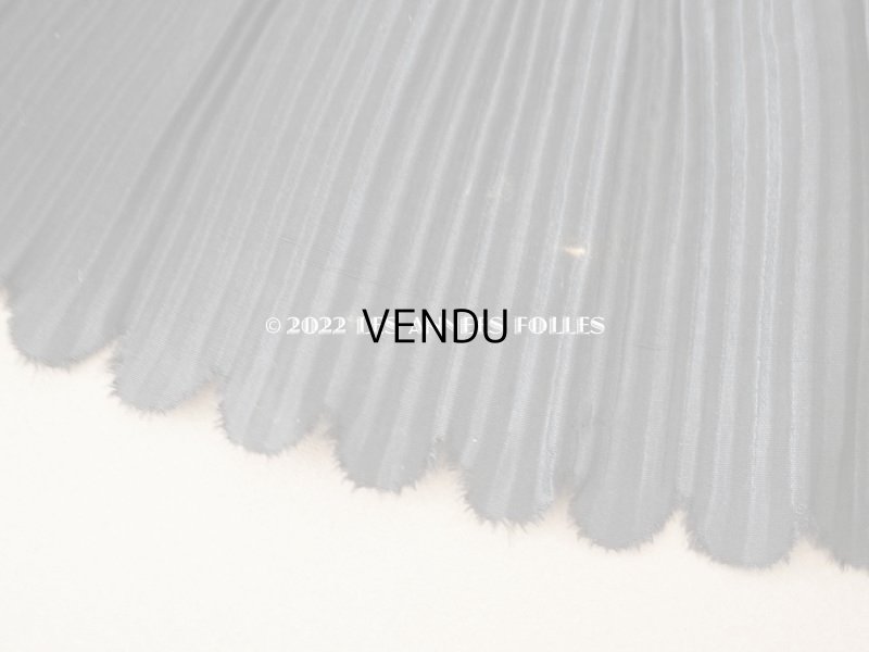 画像6: 19世紀末 アンティーク  ドレスの裾 黒いシルクのプリーツ 3m 約10cm幅