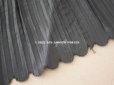 画像7: 19世紀末 アンティーク  ドレスの裾 黒いシルクのプリーツ 2.7m 約11cm幅