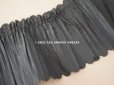 画像5: 19世紀末 アンティーク  ドレスの裾 黒いシルクのプリーツ 2.7m 約11cm幅