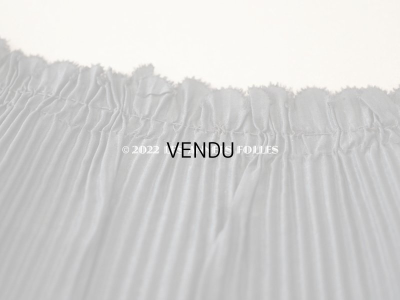 画像4: 19世紀末 アンティーク  ドレスの裾 黒いシルクのプリーツ 3m 約10cm幅