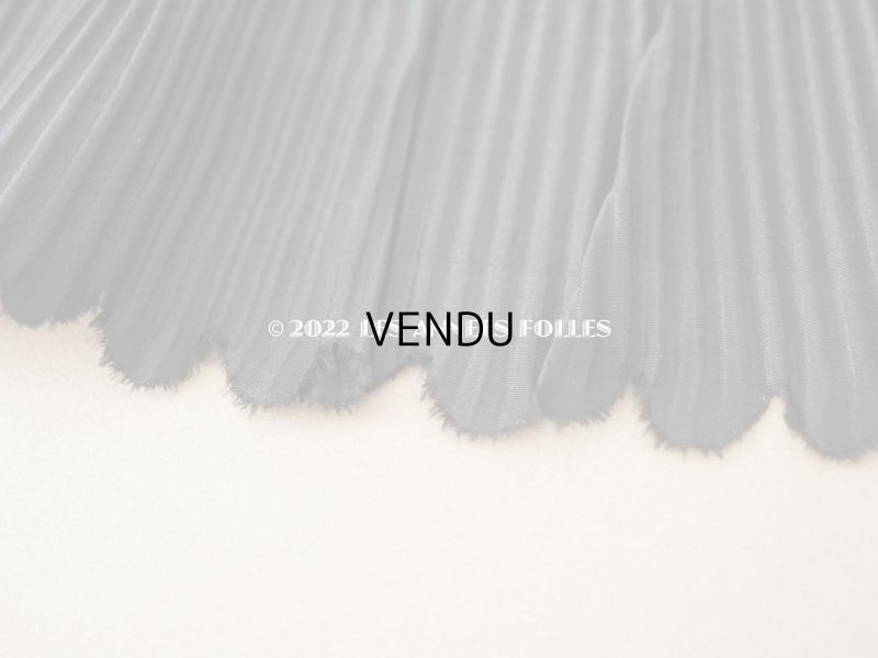 画像5: 19世紀末 アンティーク  ドレスの裾 黒いシルクのプリーツ 3m 約10cm幅