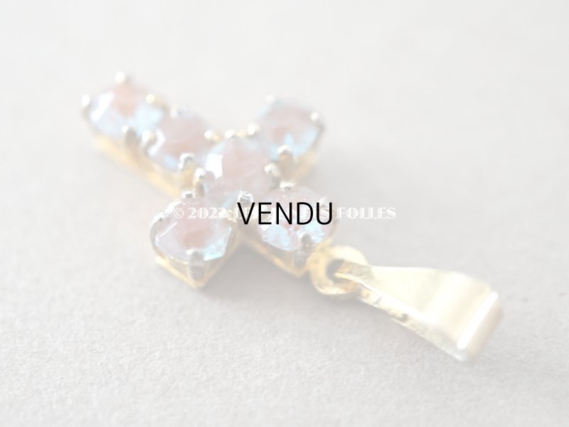 画像6: 【セール対象外】アンティーク  サフィレット サフィリーン 小さなクロスのペンダントトップ 十字架