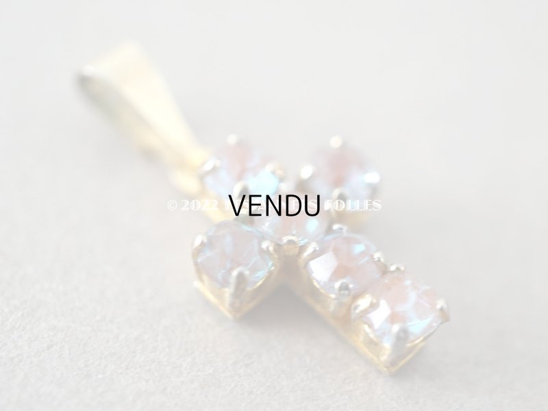 画像4: 【セール対象外】アンティーク  サフィレット サフィリーン 小さなクロスのペンダントトップ 十字架