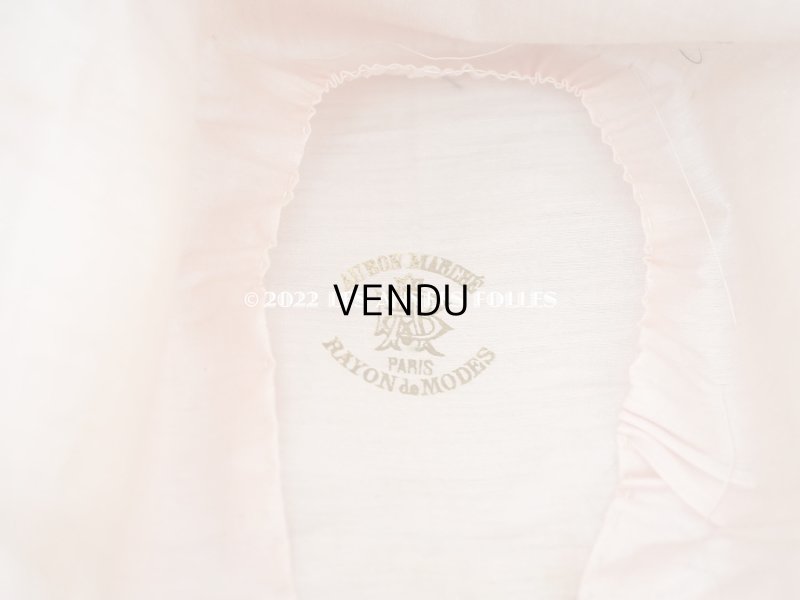 画像15: 19世紀 アンティーク  大きなピンクのリボンが結ばれた 貴婦人の帽子 ボンマルシェ百貨店 -AU BON MARCHE -