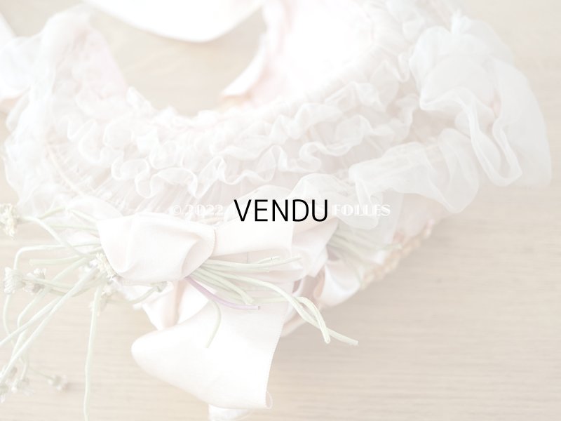 画像18: 19世紀 アンティーク  大きなピンクのリボンが結ばれた 貴婦人の帽子 ボンマルシェ百貨店 -AU BON MARCHE -