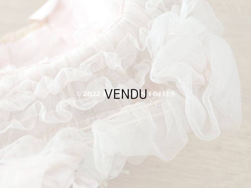 画像20: 19世紀 アンティーク  大きなピンクのリボンが結ばれた 貴婦人の帽子 ボンマルシェ百貨店 -AU BON MARCHE -