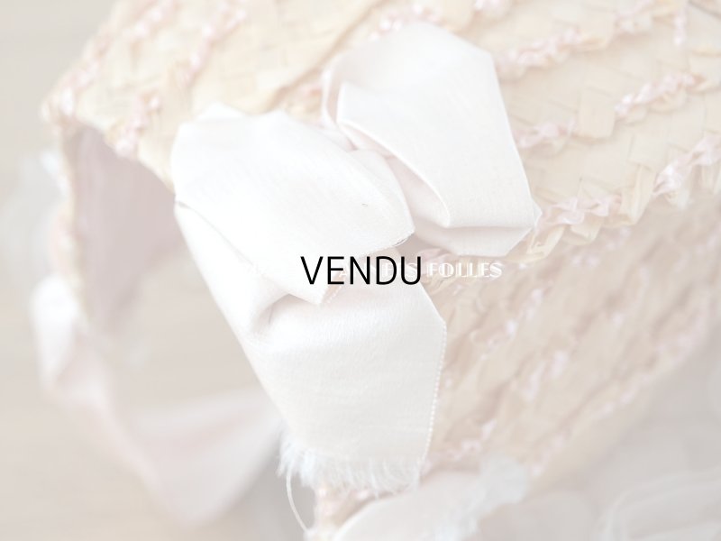 画像13: 19世紀 アンティーク  大きなピンクのリボンが結ばれた 貴婦人の帽子 ボンマルシェ百貨店 -AU BON MARCHE -