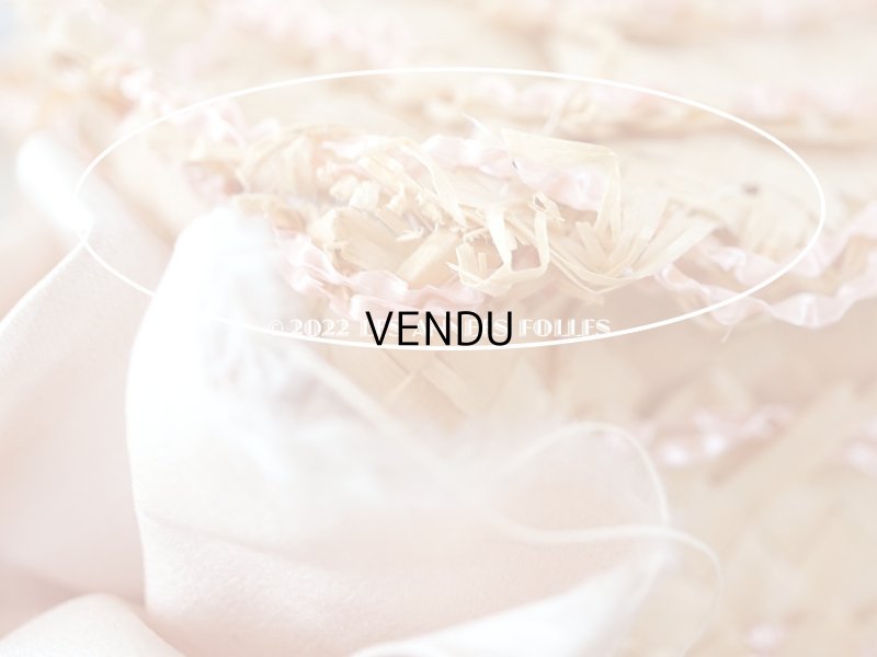 画像17: 19世紀 アンティーク  大きなピンクのリボンが結ばれた 貴婦人の帽子 ボンマルシェ百貨店 -AU BON MARCHE -