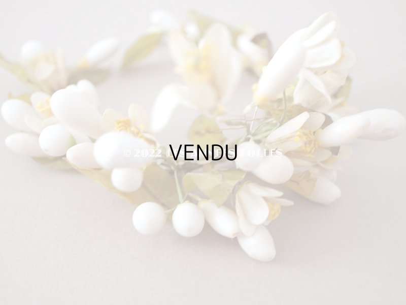 画像7: 1900年代 アンティーク ドール用 ワックスフラワーの小さなヘッドリース & ブーケ