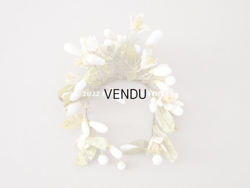 画像3: 1900年代 アンティーク ドール用 ワックスフラワーの小さなヘッドリース & ブーケ