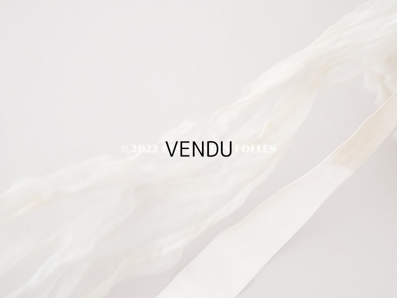 画像20: 19世紀末 アンティーク 小さな女の子の帽子 シルクシフォン&レース