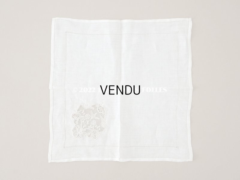 画像6: 19世紀 アンティーク アランソンレースのハンカチ オリジナルボックス入り 【ポワン・ダランソン（アランソン）】　【POINT D'ALENCON】