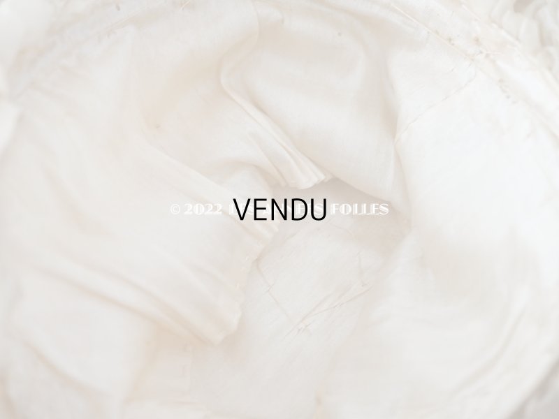 画像13: 19世紀末 アンティーク 小さな女の子の帽子 シルクシフォン&レース