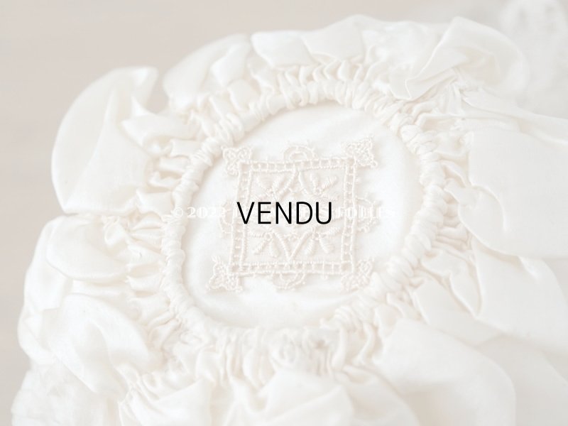 画像8: 19世紀末 アンティーク 小さな女の子の帽子 シルクシフォン&レース