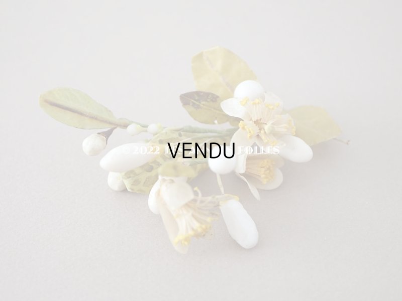 画像10: 1900年代 アンティーク ドール用 ワックスフラワーの小さなヘッドリース & ブーケ