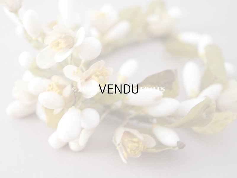 画像6: 1900年代 アンティーク ドール用 ワックスフラワーの小さなヘッドリース & ブーケ