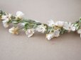 画像10: 19世紀末 アンティーク 白い小さなの布花のティアラ 花冠　