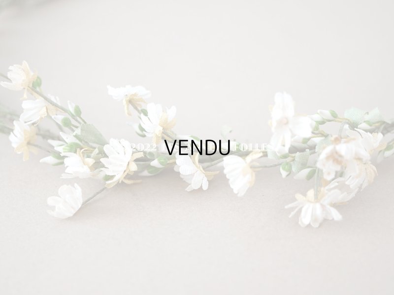 画像6: 19世紀末 アンティーク 白い小さなの布花のティアラ 花冠