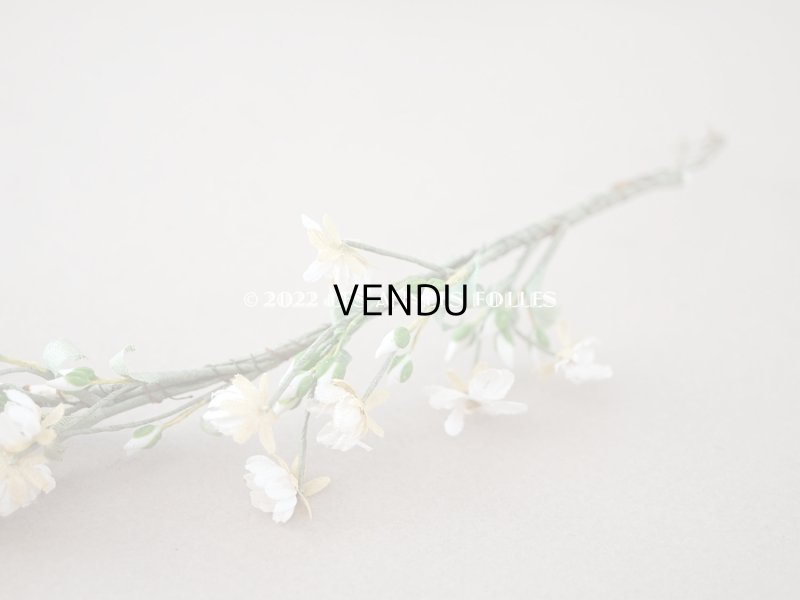 画像5: 19世紀末 アンティーク 白い小さなの布花のティアラ 花冠