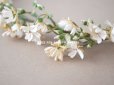 画像8: 19世紀末 アンティーク 白い小さなの布花のティアラ 花冠　