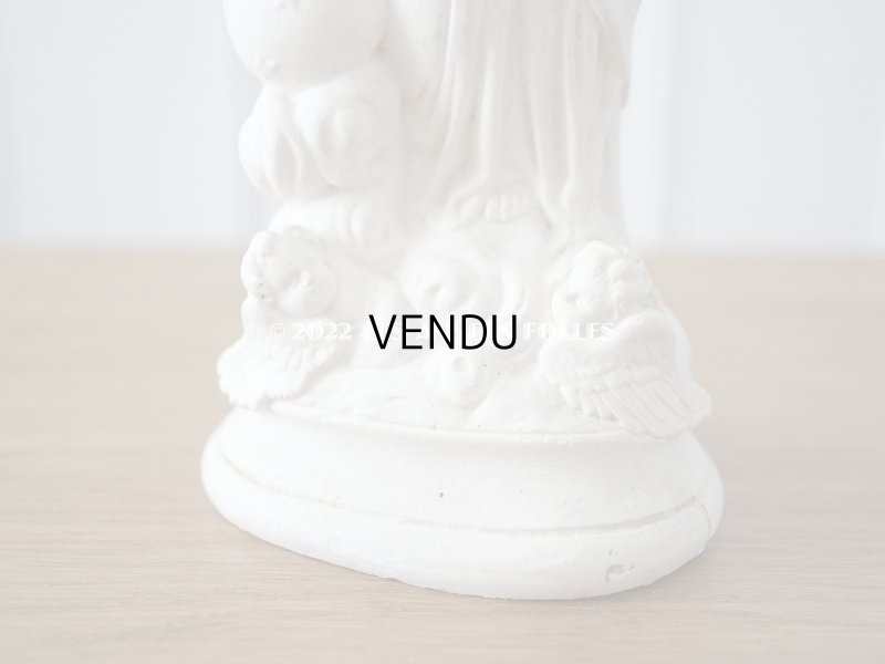 画像8: 1900年代 アンティーク 聖母マリア＆幼いキリストの石膏像