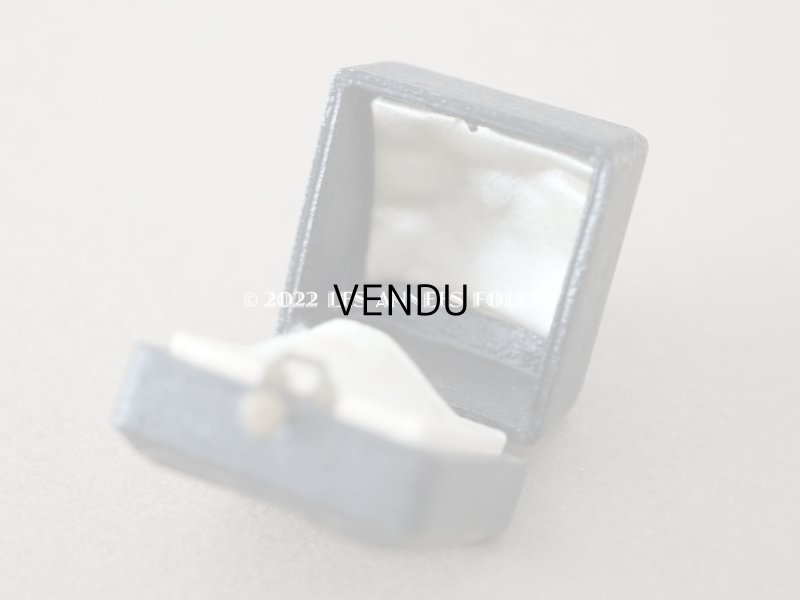 画像7: 19世紀 アンティーク イニシャル入り 小さなリングボックス　黒 ジュエリーボックス