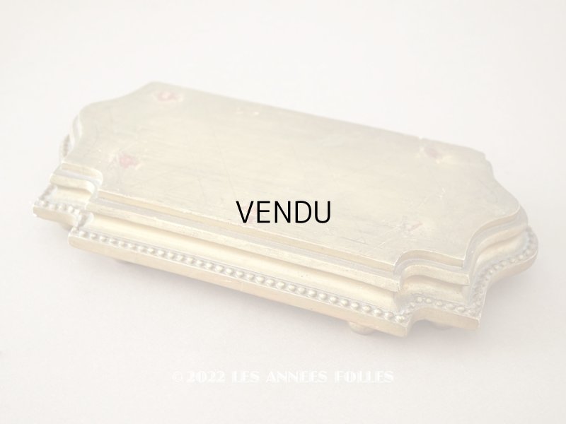 画像1: 19世紀 アンティーク 木製の台座　ゴールド 