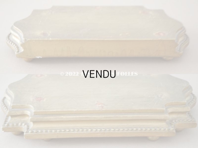 画像6: 19世紀 アンティーク 木製の台座　ゴールド 