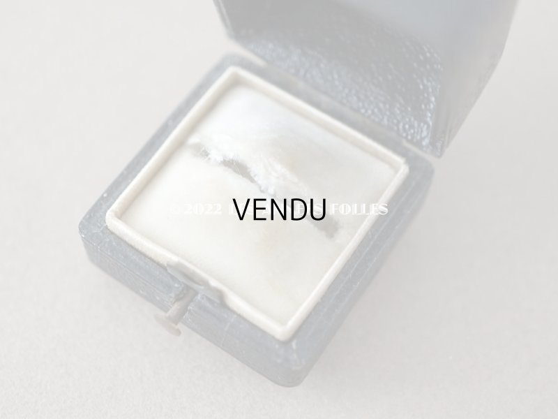 画像6: 19世紀 アンティーク イニシャル入り 小さなリングボックス　黒 ジュエリーボックス