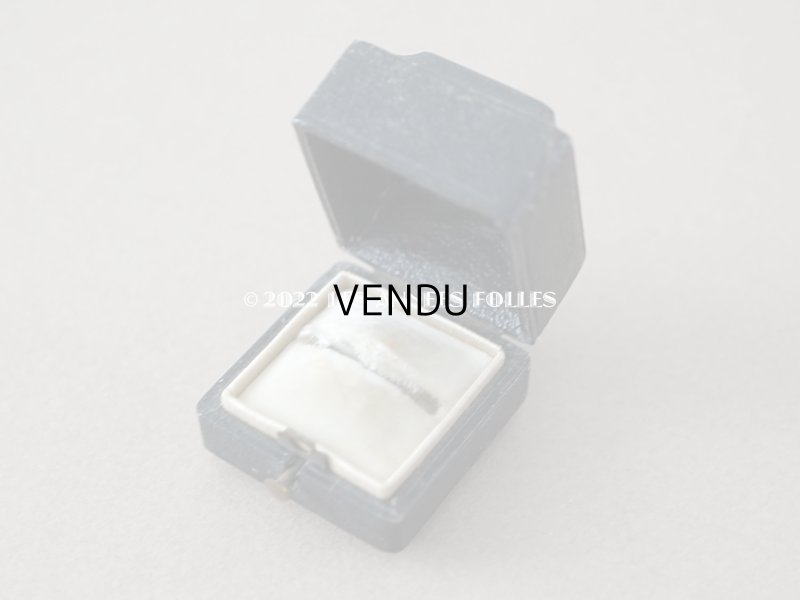 画像5: 19世紀 アンティーク イニシャル入り 小さなリングボックス　黒 ジュエリーボックス