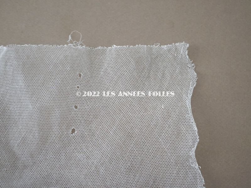 画像3: アンティーク  刺繍入り 幅広 チュールレース 幅24cm