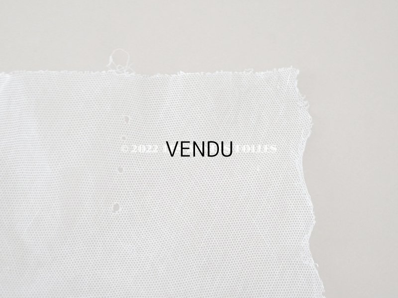 画像3: アンティーク  刺繍入り 幅広 チュールレース 幅24cm