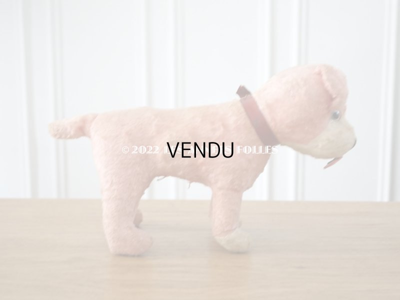 画像4: アンティーク 犬のぬいぐるみ　ピンク