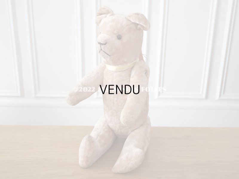 画像3: アンティーク ベア 淡いピンク