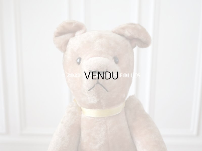 画像9: アンティーク ベア 淡いピンク