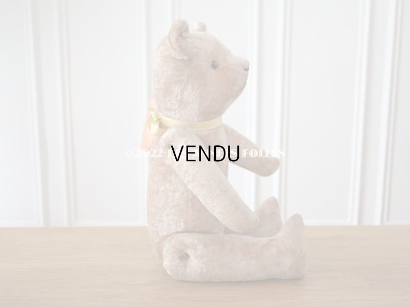 画像6: アンティーク ベア 淡いピンク