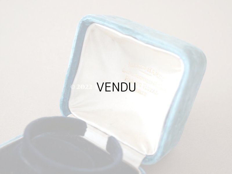 画像4: 19世紀末　アンティーク ブレスレット用 ジュエリーボックス　ブルーのベルベット