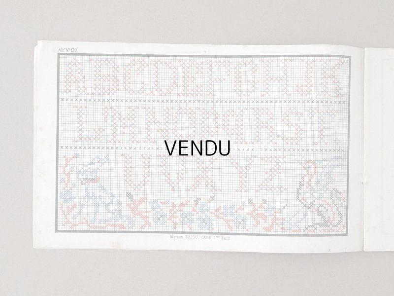 画像4: 1850年代 アンティーク SAJOU  刺繍図案帳 DESSINS DE BRODERIES 139 - SAJOU PARIS -