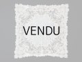 19世紀 アンティーク ポワンドガーズ 結婚式のハンカチ モノグラムの刺繍入り 【 ポワン・ド・ガーズ 】