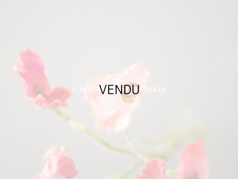 画像4: アンティーク ひなげしの布花のセット ドールハット