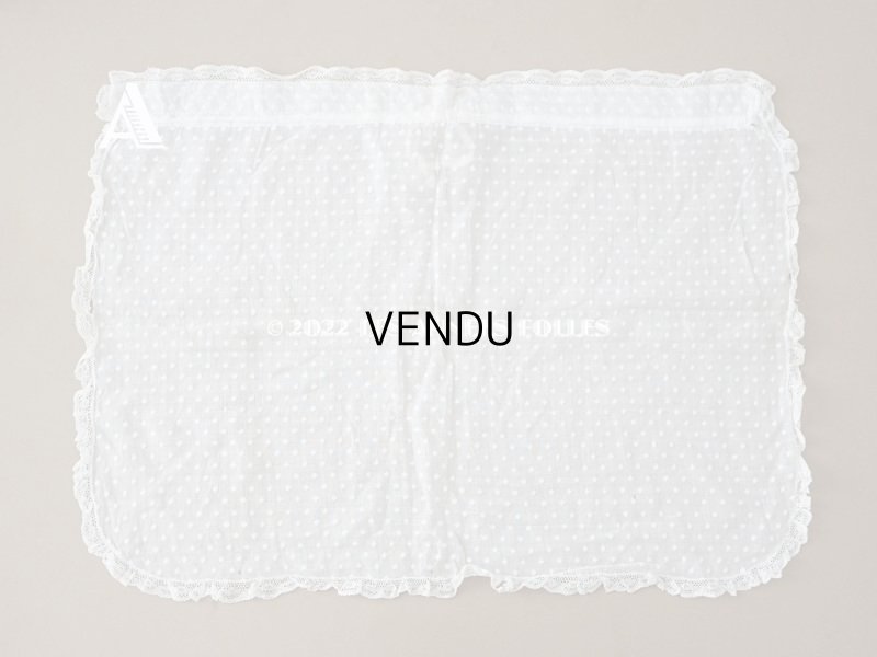 画像5: アンティーク  とても小さな花刺繍入り コットン生地  34.5×46.5cm