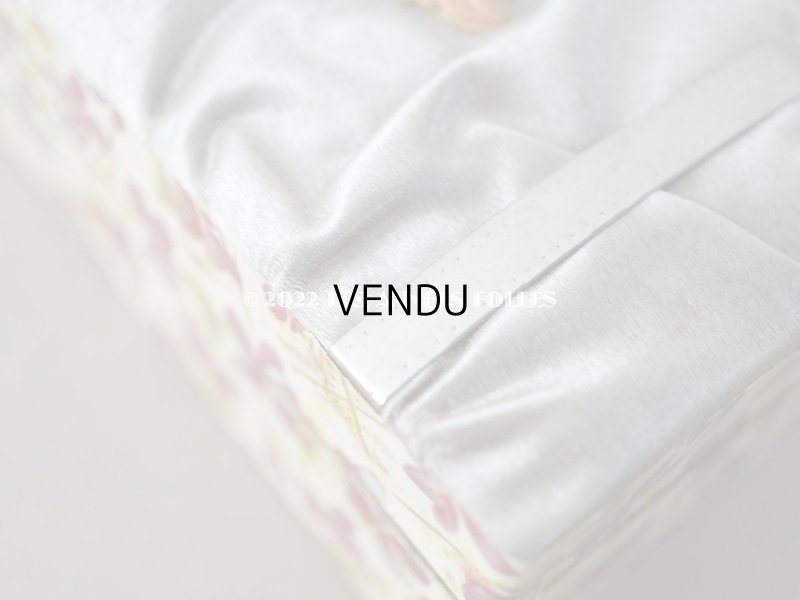 画像3: 19世紀 アンティーク 菫のお菓子箱 チョコレートボックス レースペーパー付