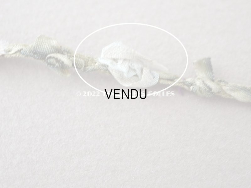 画像6: アンティーク シルク製ロココトリム　3色の薔薇 37cm