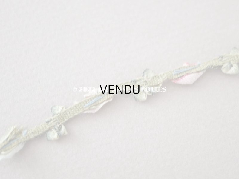 画像7: アンティーク シルク製ロココトリム　3色の薔薇 37cm