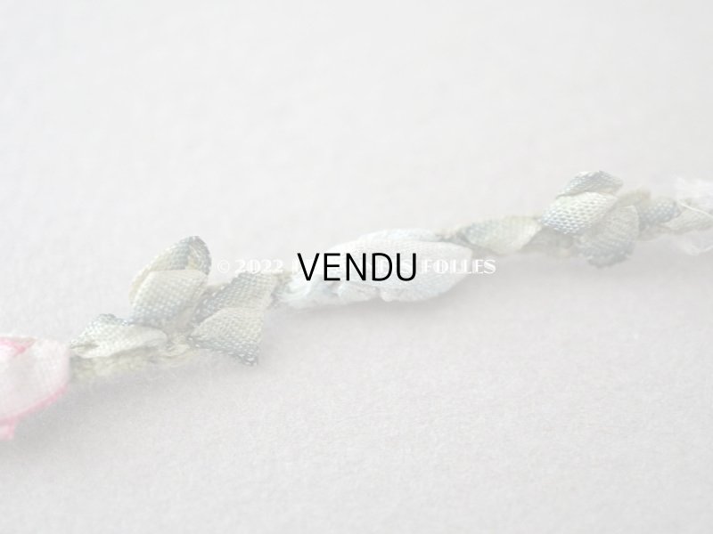 画像5: アンティーク シルク製ロココトリム　3色の薔薇 37cm