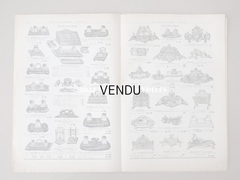 画像10: 1900年頃 アンティーク ボンマルシェのカタログ 文具 パペトリー CATALOGUE DE PAPETERIE ET ARTICLES DE BUREAU - AU BON MARCHE -